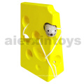 Brinquedo de lacagem de madeira com queijo e mouse (80159)